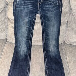 Miss Me Blue Boot Cut Jeans with Classic Flare